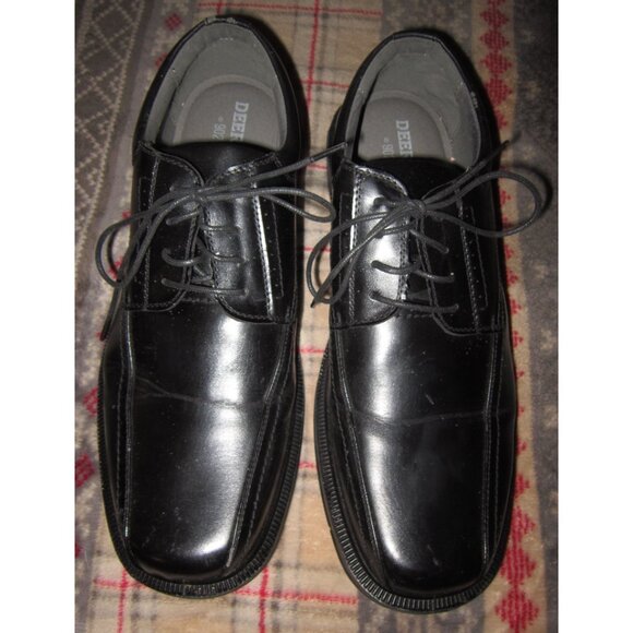 Deer Stags Mens 15 W Williamsburg Oxford Dress Shoes 902 Collection Blk Comfort